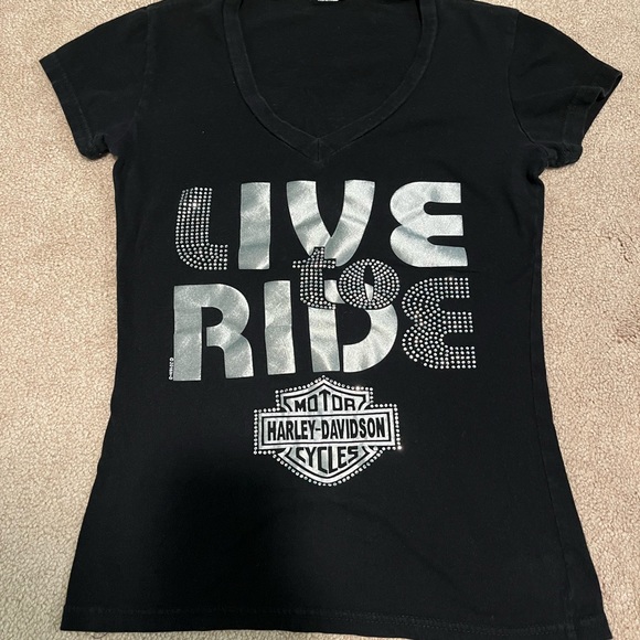 (2) Harley Davidson t-shirts - Picture 2 of 7